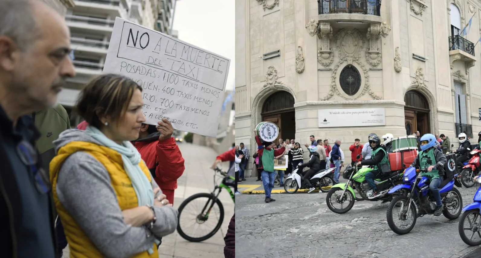 Rosario: cadetes y taxistas movilizan al Concejo contra ordenanza de apps