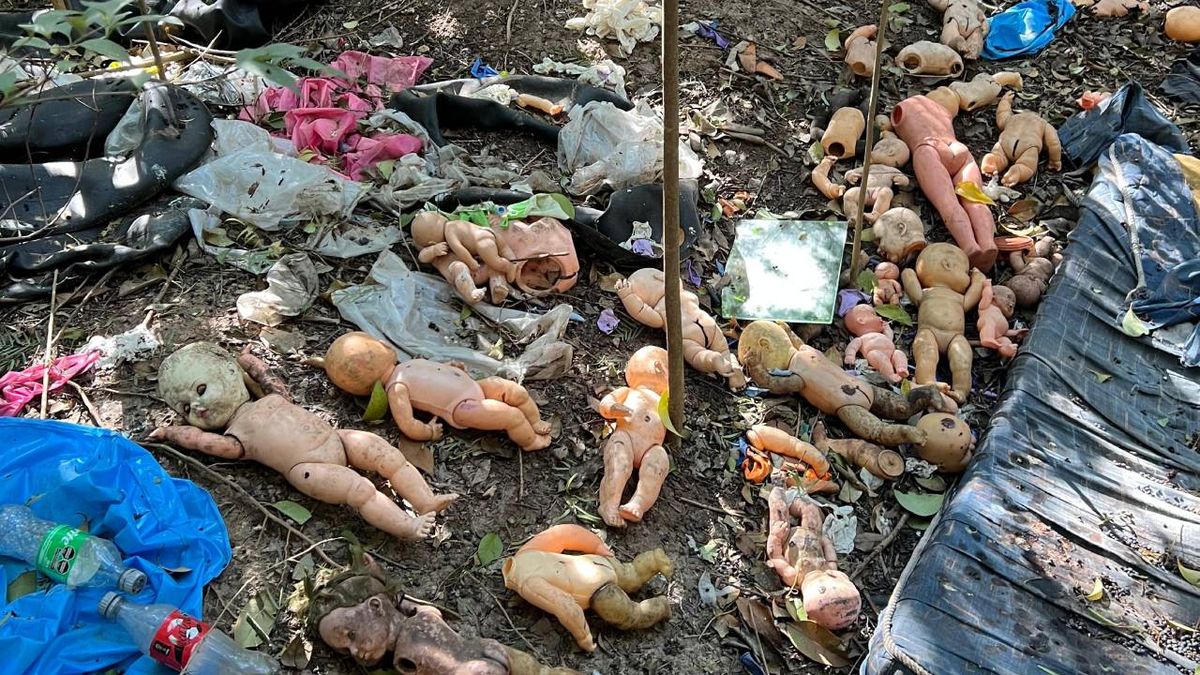 Macabro hallazgo en Villa Gobernador Gálvez, Rosario: fotos de niñas y muñecos