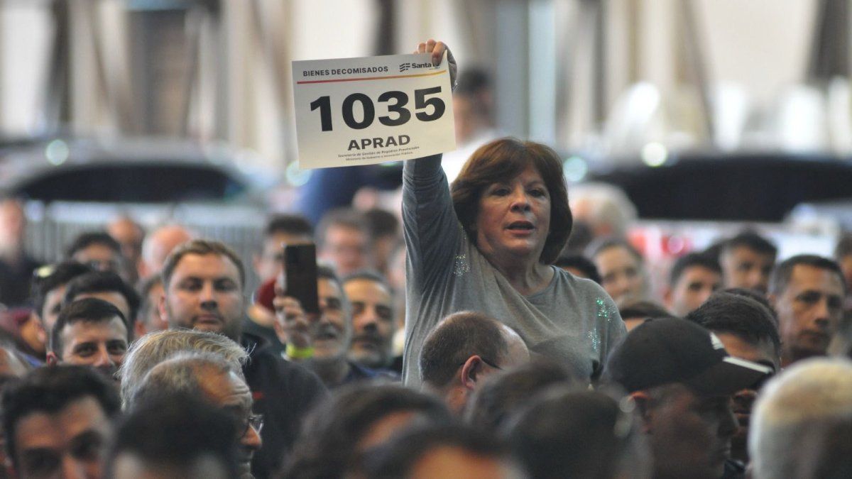 Subasta de bienes incautados en Santa Fe: 4.200 inscriptos y camino a superar